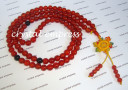 8mm Red Agate 108 Mala Rosary for Meditation