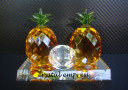 Golden Pineapple Glass Figurine