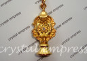 Golden 8 Auspicious Symbols of Good Fortune Keychain