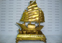 8 Inches Brass Wealth Ship