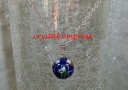 16mm Blue Gem Globe Necklace