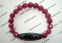 21 Eye Dzi with Faceted Gem Grade Ruby