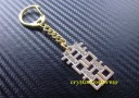 Bejeweled Double Happiness Keychain