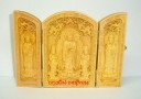 Oriental Sculpture Boxwood Amitabha Buddha Statue Amulet