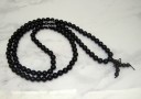 8mm Black Sandalwood 108 Mala Rosary for Meditation