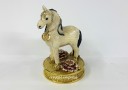 Bejeweled Peach Blossom Horse for Marriage Luck