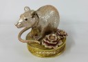 Bejeweled Peach Blossom Rat for Marriage Luck