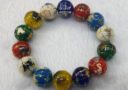 14mm Multicolored Gem Globe Bracelet (Education & Mentor Luck)