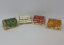 Set of 4 Bejeweled Treasure Chest
