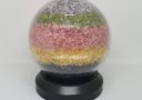 6.5" Five Element Crystal Ball Figurine