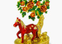 Bejeweled Peach Blossom - Horse