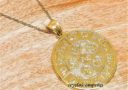 Element Balancing Medallion Pendant/Necklace (Gold Stainless Steel)