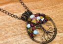 Mookaite Jasper Tree of Life Copper Pendant/Necklace
