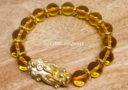 Citrine with Gold Pi Yao Infinity Bracelet