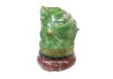 11 inch Rotating Faux Green Jade Pi Yao with Mantra 2