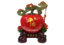 12" Red Apple with Ruyi Scepter (Harmony, Leadership, Promotion & Good Health)