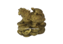 3 inch Brass Dragon Tortoise with Child 2