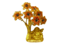 9″ Orange Evil Eye Tree with Laughing Buddha (Jealousy & Good Fortune)