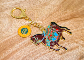 3 Powers Windhorse Amulet Keychain 1