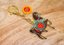 3 Powers Windhorse Amulet Keychain 2