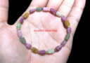 Microbead Watermelon Tourmaline Infinity Pi Yao Bracelet