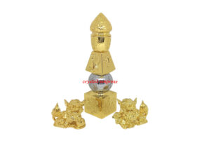 5 Element Pagoda with Fu Dogs and 8 Auspicious Objects 1