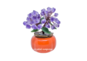 6″ Raw Amethyst Nugget Crystal Tree on Persimmon Base