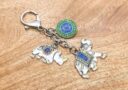 2026 Active Rhinoceros & Elephant Amulet Keychain (Flat)