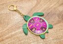 2026 Period 9 Tortoise Amulet Keychain (Red, Pink & Green)