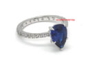 2026 Wealth Jewel Mantra Ring (Sapphire) – 925 Silver