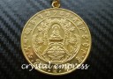 Gold Medicine Buddha Amulet Keychain