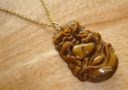 Tiger Eye Horse Zodiac Necklace (Stainless Steel)