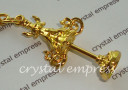 Small Golden Victory Banner Keychain