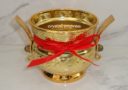 Gilded Brass Incense Pot