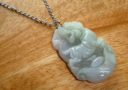 Jade Tiger Zodiac Necklace (Stainless Steel)