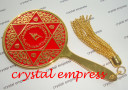 Double Pyramid Red Goddess Mirror