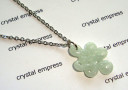 Small Jade Mystic Knot Stainless Steel Necklace