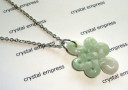 Medium Jade Mystic Knot Stainless Steel Necklace