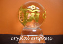 Om Mani Crystal Ball With Mantra
