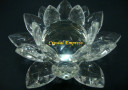 Clear Glass Crystal Lotus Flower