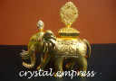 Golden Elephant Carrying Jewel
