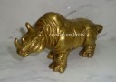 Large Brass Rhinoceros for Protection