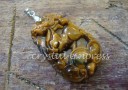 Medium Tiger Eye Horse Zodiac Necklace (Stainless Steel)