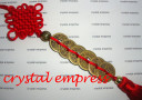 6 Lucky I-ching Coins With Red Mystic Knot Tassel