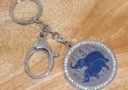 Bejeweled Anti Burglary Keychain (Silver)