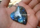 Heart Labradorite Stainless Steel Necklace