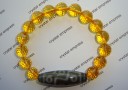 9 Eye Dzi with High Grade Faceted Citrine