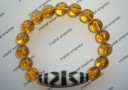 Tiger Tooth Dzi with Citrine Mantra