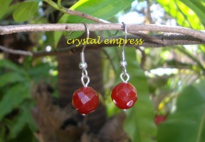 Agate - Red  Faceted
