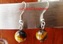 Faceted Yellow Tiger Eye Earrings